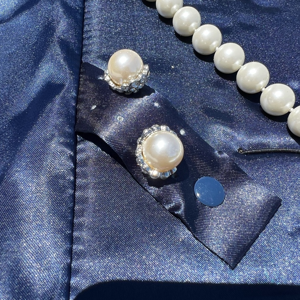CLEARANCE NWT Stauer Women’s Pearl Jewelry Set Necklace Bracelet and Earrings - Picture 7 of 15